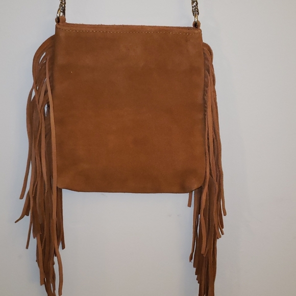 Urban Outfitters Suede Chain Mini Crossbody Bag - Picture 1 of 5